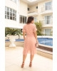 Vestido em Tule Rose Luciana Pais