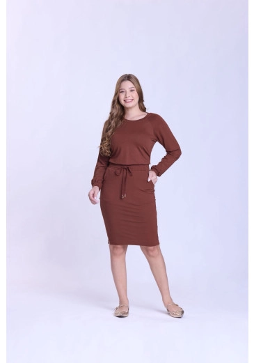 Conjunto Vitória Em Moletinho Marrom Hapuk Outono/Inverno 2026