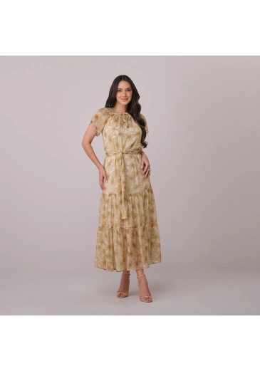 Vestido Dulce Em Iris Print Tata Martello Primavera/Verão 2026