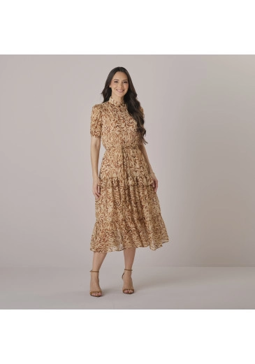 Vestido Kely Em Crepe Iris Oncinha Tata Martello Outono/Inverno 2026