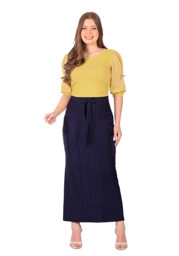 Blusa Damiana Amarelo Em Malha Canelada Hapuk Primavera/Verão 2026