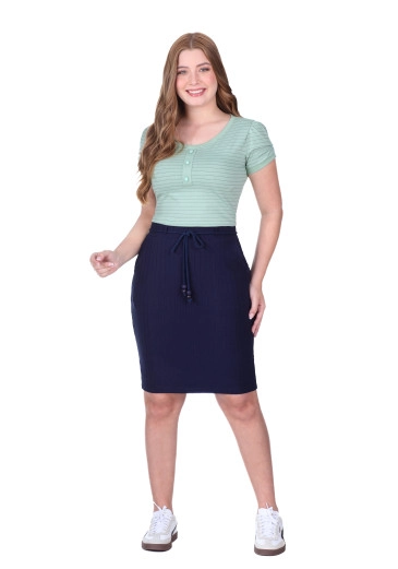 Conjunto Cíci Em Malha Listrada Verde Hapuk Primavera/Verão 2026