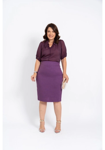 Blusa Em Organda Com Regata Luciana Pais Alto Verão 2025