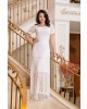 Vestido Longo Renda Branco Bella Herança 