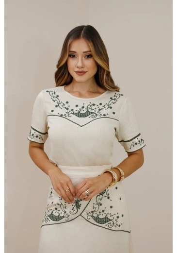 Blusa Ephifania Em Viscose Natural Nitido Outono/Inverno 2026