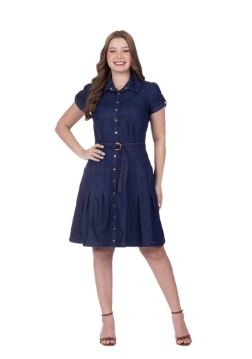 Vestido Ilda Em Jeans Leve Escuro Hapuk Primavera/Verão 2026