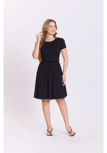 Vestido Fabiele Em Malha Preto Hapuk Outono/Inverno 2026