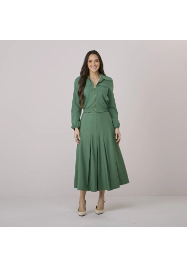 Conjunto Alane Em Alfaiataria Ronca Verde Tata Martello Outono/Inverno 2026