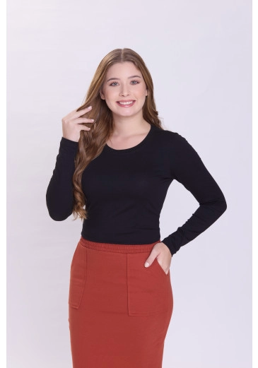 Blusa Dolores Em Malha Preta Hapuk Outono/Inverno 2026