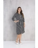 Vestido Chemise Listrado Preto Tata Martello 