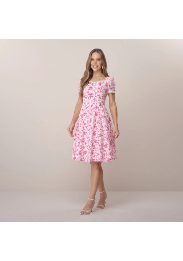 Vestido Samela Em Algodão Rosa Tatá Martello Primavera/Verão 2026