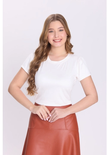 Blusa Luma Em Malha Suede Off White Hapuk Outono/Inverno 2026