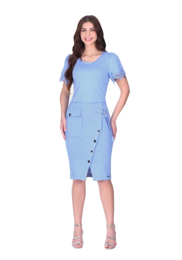 Blusa Bianca Em Malha Azul Hapuk  Primavera/Verão 2026