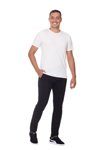 Camiseta Marcos Em Malha Pima Off White Hapuk Outono/Inverno 2025