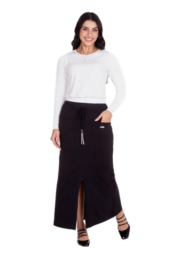 Blusa Patrícia Em Moletinho Off White Hapuk Outono/Inverno 2024