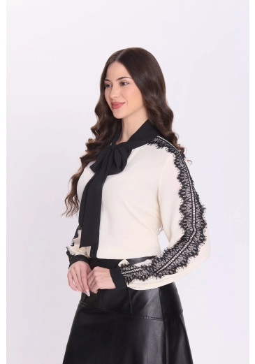 Camisa Kaline Em Crepe Off White Hapuk Outono/Inverno 2026