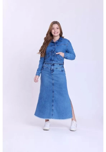 Jaqueta Cecília Em Jeans Claro Hapuk Outono/Inverno 2026