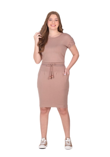 Blusa Lúcia Em Moletinho Marrom Hapuk Primavera/Verão 2026