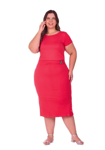 Blusa Maira Em Moletinho Vermelho Claro Hapuk Primavera/Verão 2027