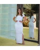 Vestido Longo com Fenda Branco Boutique K 