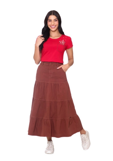 Blusa Lis Em Malha De Algodão Vermelha Hapuk Outono/Inverno 2025