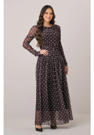 Vestido Raquel Em Tule Poa Tata Martello Outono/Inverno 2026