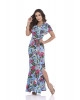 Vestido Longo Floral Azul Sol da Terra