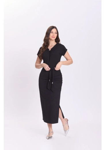 Vestido Thamires Em Malha Preto Hapuk Outono/Inverno 2026