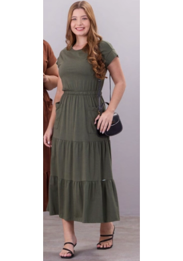 Vestido Emily Em Malha Verde Hapuk Outono/Inverno 2026