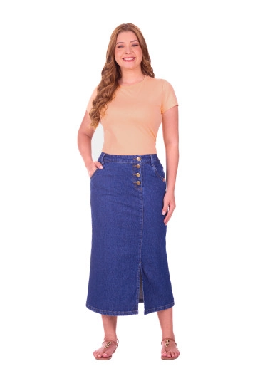 Blusa Luiza Em Malha Pima Laranja Claro Hapuk Primavera/Verão 2027