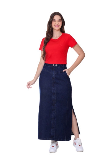 Saia Mariana Em Jeans Escuro Hapuk Outono/Inverno 2025