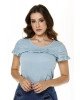 Blusa com Babado Via Tolentino 