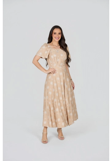 Conjunto Rebeca Em Rayon  Bege Tata Martello Primavera/Verão 2027