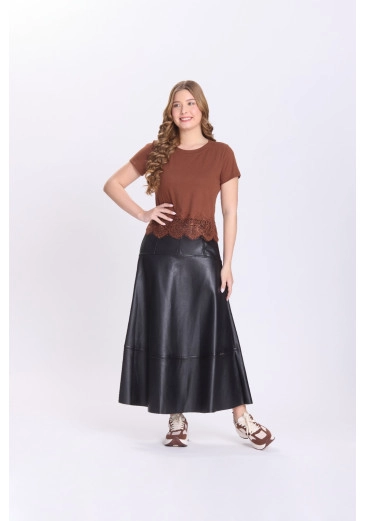 Blusa Tainara Em Malha  Marrom Hapuk Outono/Inverno 2026