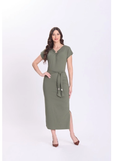 Vestido Thamires Em Malha Verde Hapuk Outono/Inverno 2026