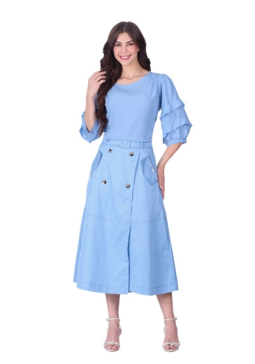 Blusa Akira Em Tecido Plano Azul Hapuk Primavera/Verão 2026