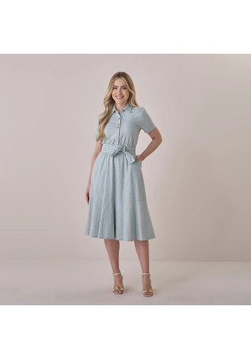 Vestido Daniela Em Bordado Diana Verde Tata Martello Primavera/Verão 2026