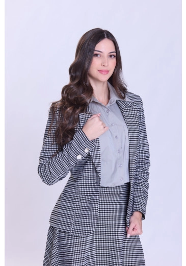 Blazer Izabel Em Alfaiataria Tweed Preto Hapuk Outono/Inverno 2026