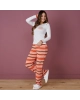 Pijama Listrado Laranja Tata Martello