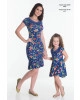 Vestido Hapuk Estampado Azul Mãe 59569