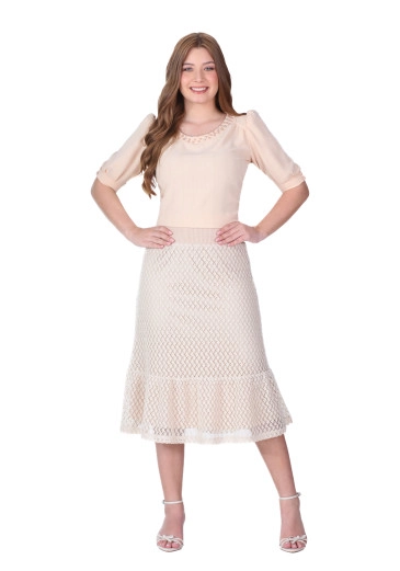 Blusa Diná Em Tecido Plano Bege Hapuk Primavera/Verão 2026