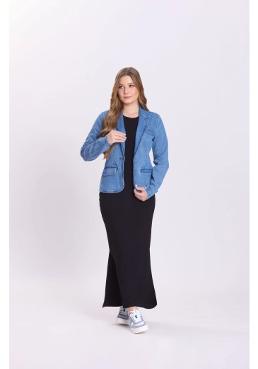 Blazer Maitê Em Jeans Claro Hapuk Outono/Inverno 2026