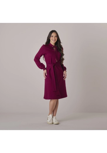 Vestido Camily Em Moletom Marsala Tata Martello Outono/Inverno 2026