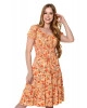Vestido Magda Floral Laranja Hapuk 