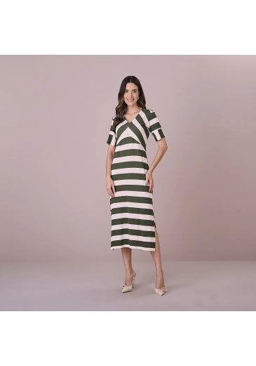 Vestido Vilma Verde Tatá Martello Outono/Inverno 2025