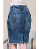 Saia Jeans Barra Desfiada Via Tolentino 