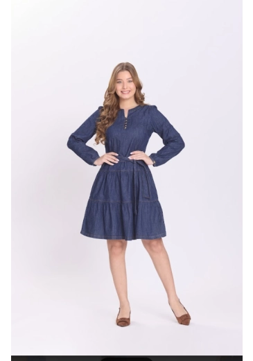 Vestido Nina Em Jeans Escuro Hapuk Outono/Inverno 2026