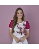 Blusa Manga Princesa Plissada Marsala Tatá Martello