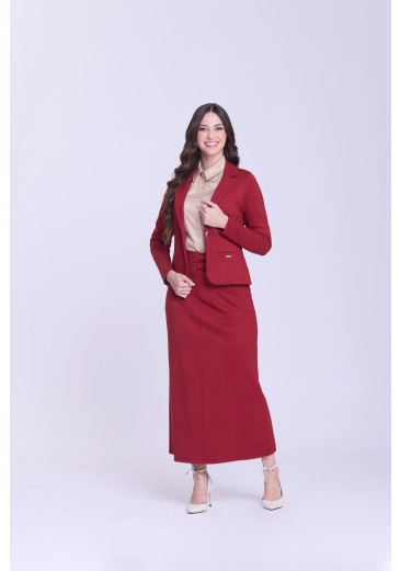 Blazer Lais Em Ponto Roma Bordo Hapuk Outono/Inverno 2026 