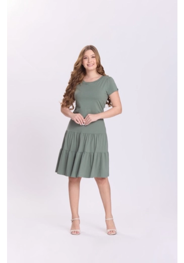 Vestido Sandy Em Malha Verde Hapuk Outono/Inverno 2026